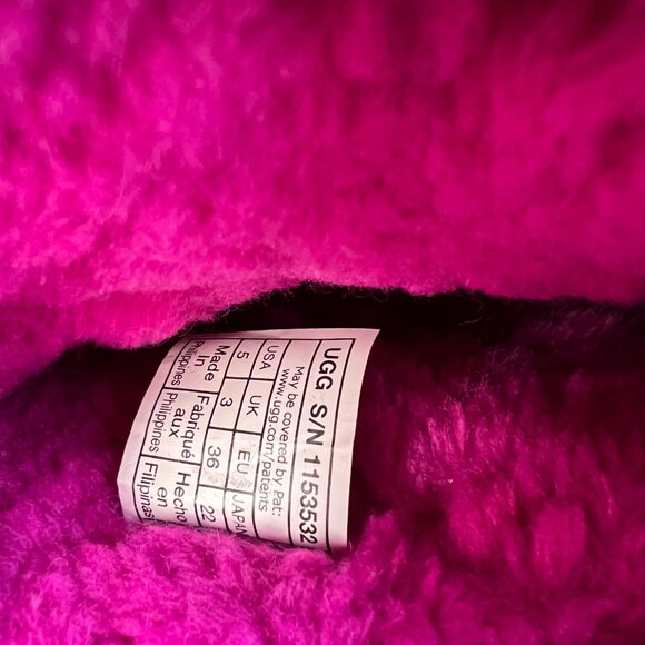 UGG Australia Classic Mini Boots Women's Holographic Hot Pink Size 5 - Picture 12 of 14